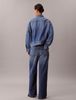Calvin Klein - Quần Jean Dài Nữ The Wide Leg Shore Road 37.5