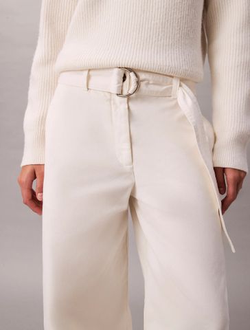 Calvin Klein - Quần Vải Nữ Cotton Belted Pants