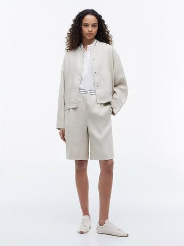 Tommy Hilfiger - Áo Bomber Nữ Premium Linen Bomber - 3