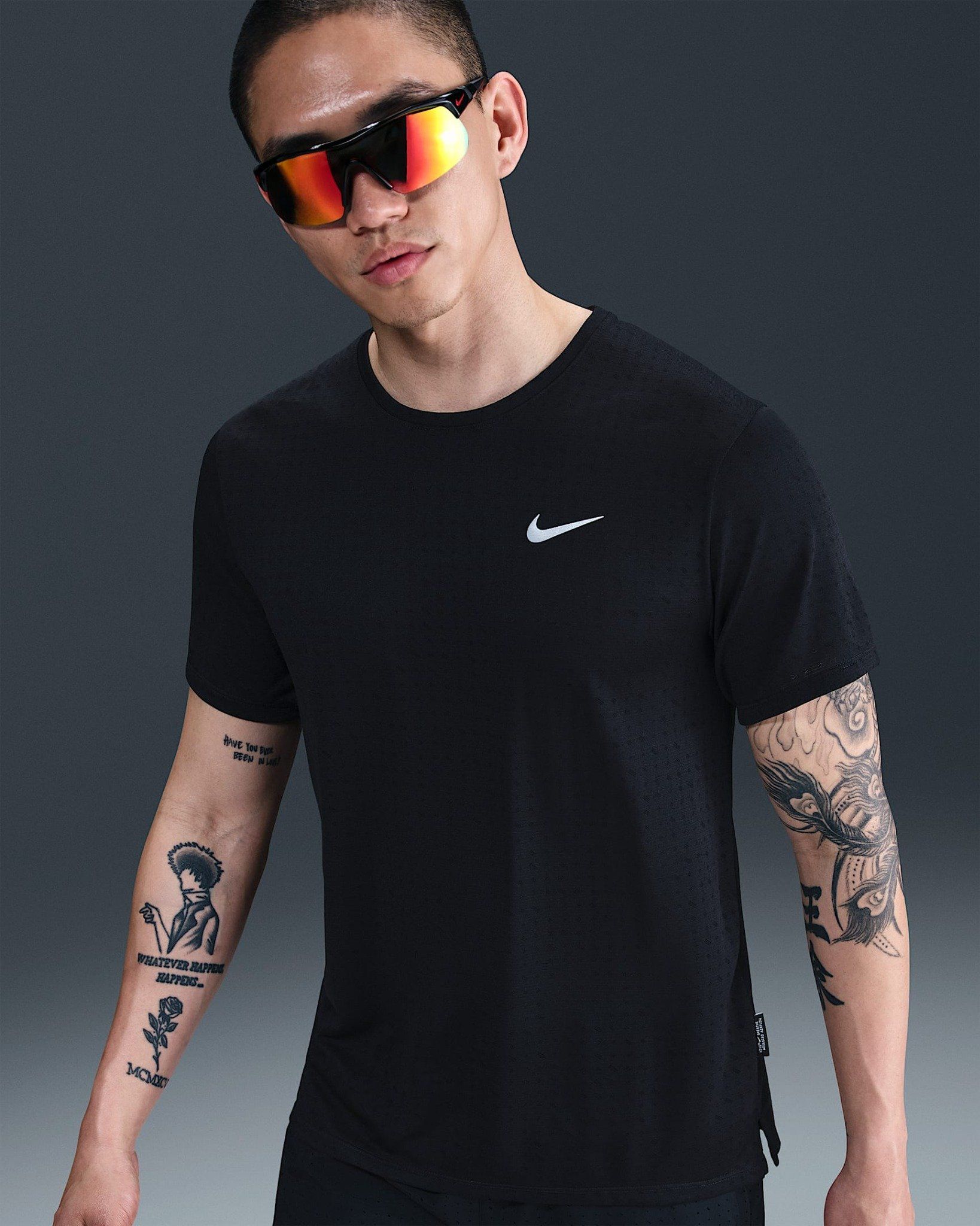 Nike - Áo tay ngắn thể thao Nam Miler Breathe Men's Dri-FIT Short-Sleeve Running Top