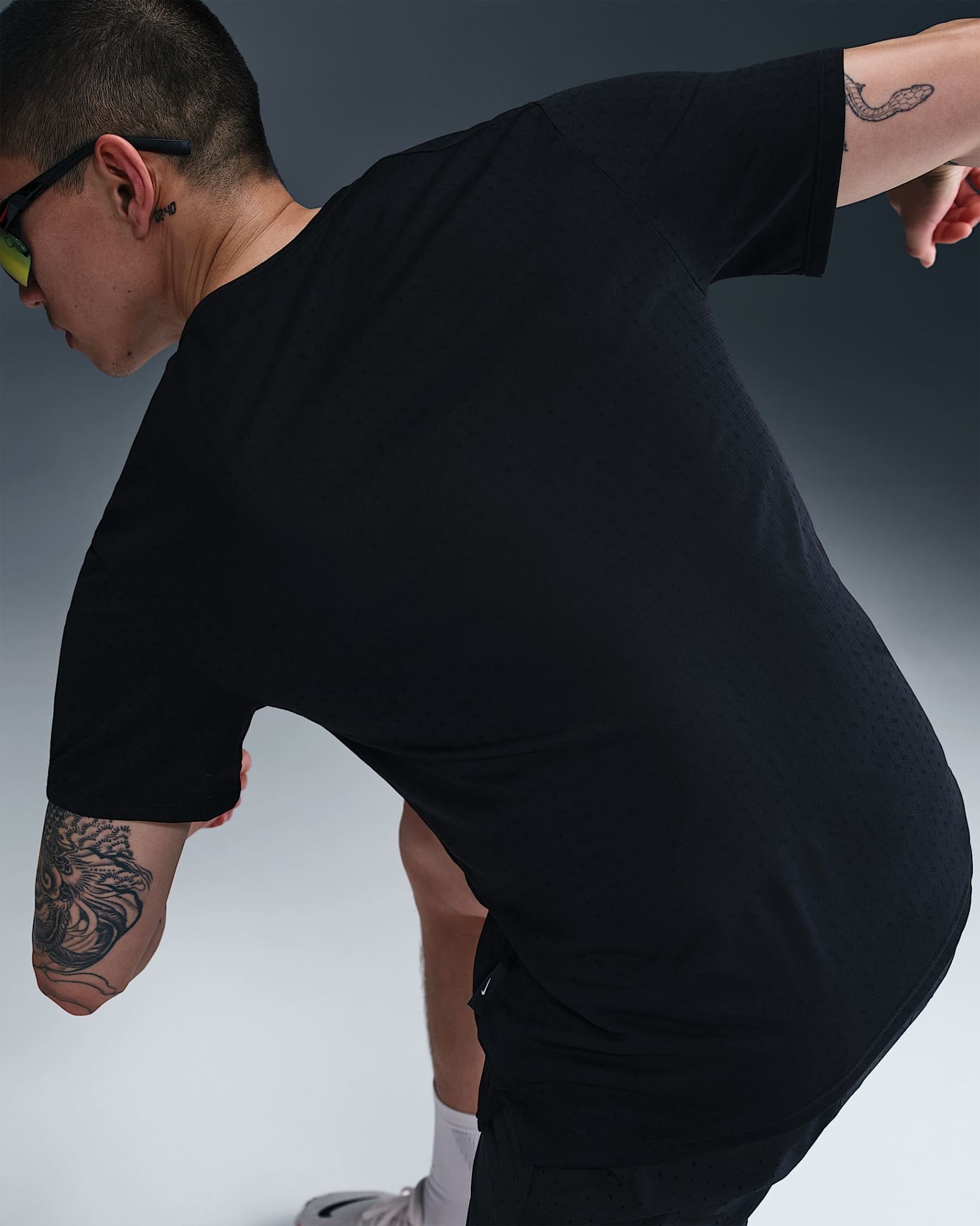 Nike - Áo tay ngắn thể thao Nam Miler Breathe Men's Dri-FIT Short-Sleeve Running Top
