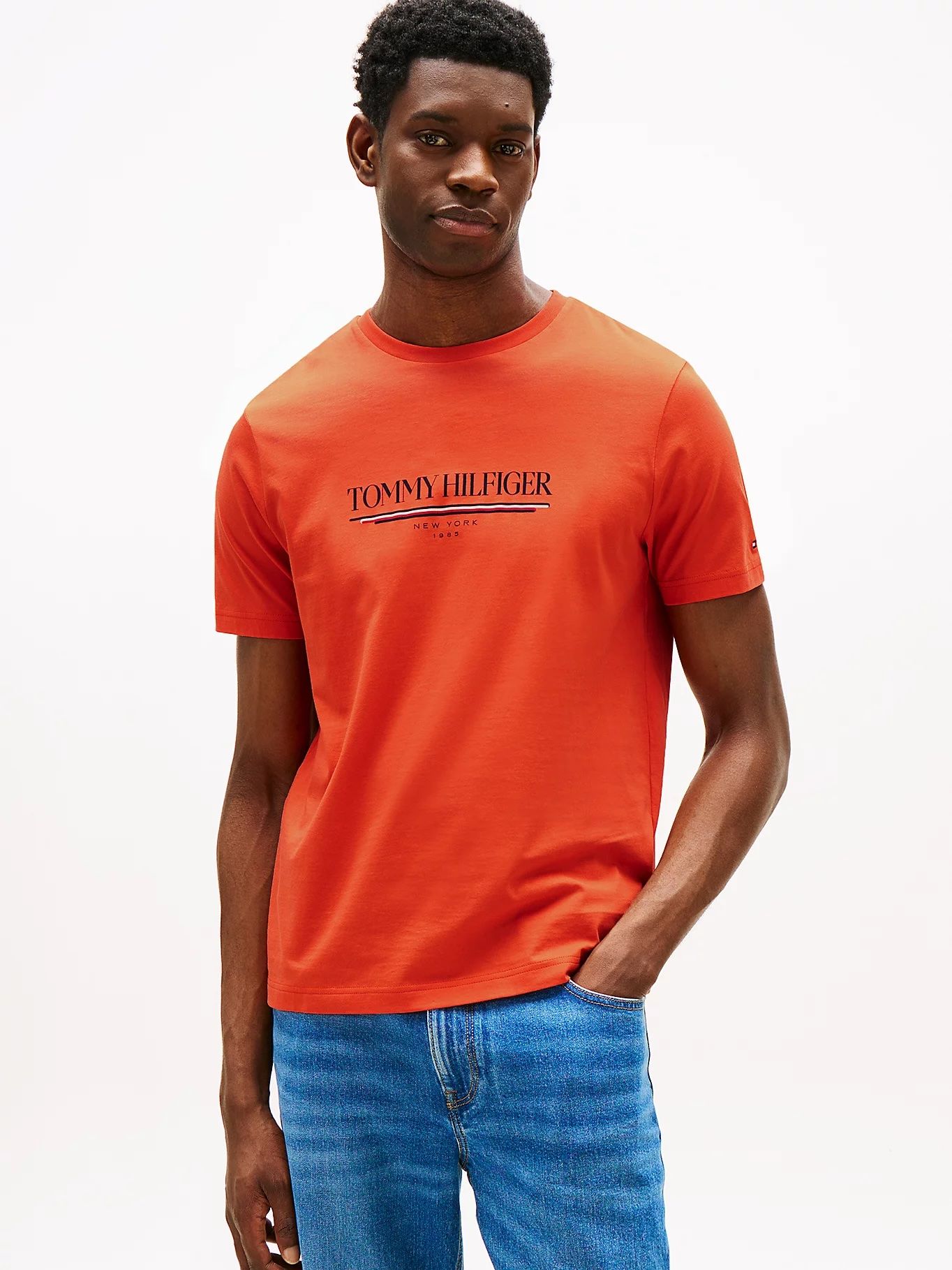 Tommy Hilfiger - Áo thun tay ngắn nam Logo Crew Neck T-Shirt