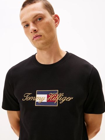 Tommy Hilfiger - Áo thun tay ngắn nam Logo Embroidery Crew Neck T-Shirt