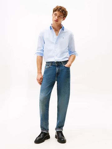 Tommy Hilfiger - Áo sơ mi tay dài nam TH Flex Regular Fit Pinstripe Shirt