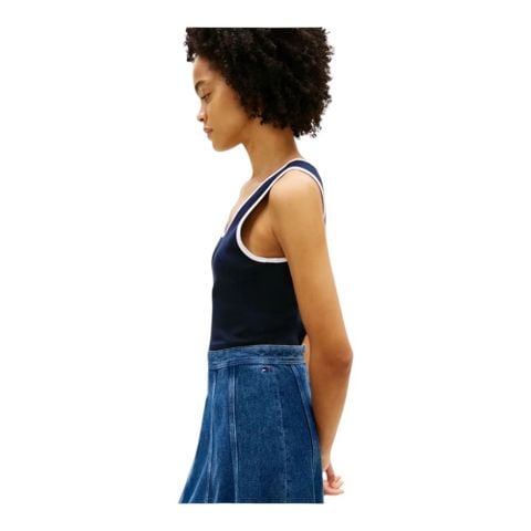 Tommy Hilfiger - Váy Jean Nữ Denim Ray Flared Midi Skirt - 2