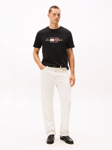 Tommy Hilfiger - Áo thun tay ngắn nam Logo Embroidery Crew Neck T-Shirt