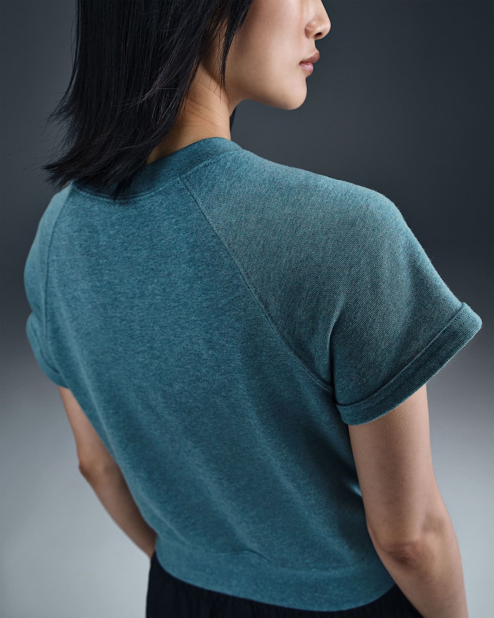 Nike - Áo thun tay ngắn thể thao Nữ Sportswear Chill Terry Women's Short-Sleeve French Terry Top