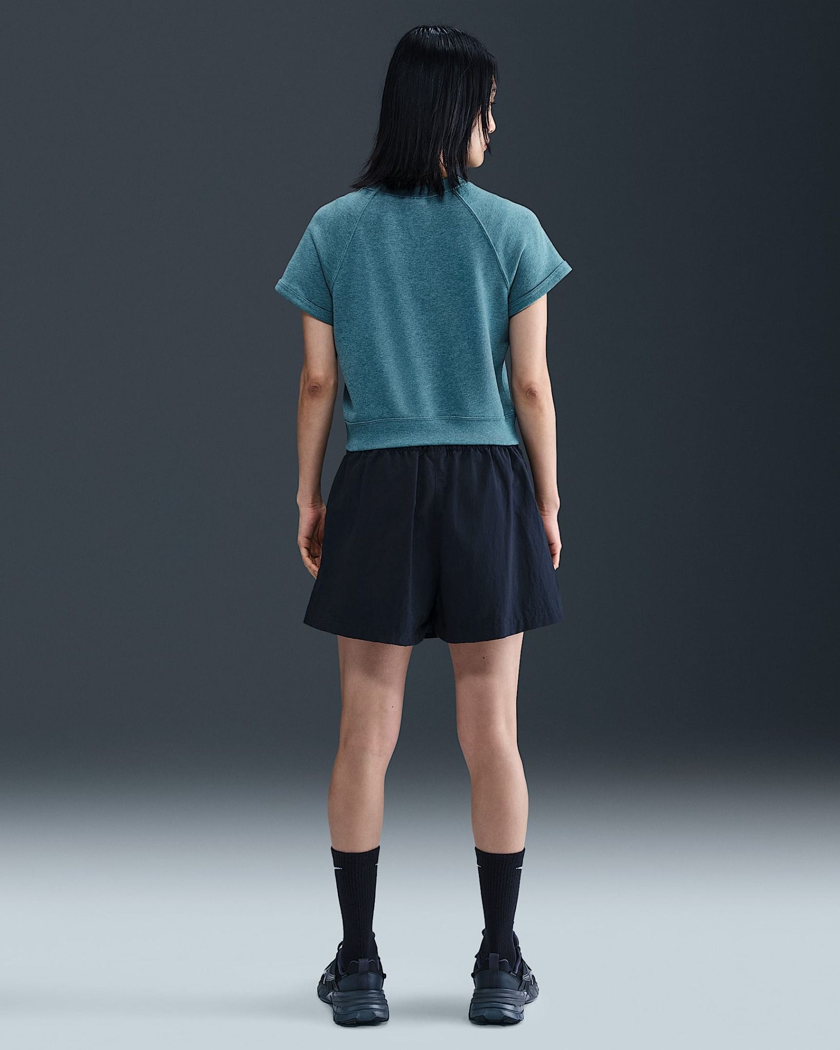 Nike - Áo thun tay ngắn thể thao Nữ Sportswear Chill Terry Women's Short-Sleeve French Terry Top