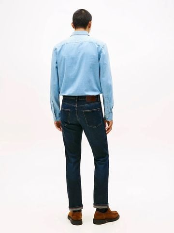 Tommy Hilfiger - Quần jeans ống đứng nam Denton Straight Blacker Blue - 2
