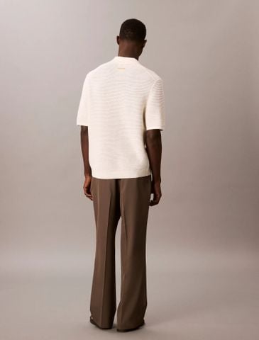 Calvin Klein - Áo len có cổ nam Tech Knit Sweater Polo Shirt - 3