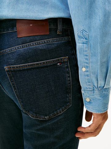 Tommy Hilfiger - Quần jeans ống đứng nam Denton Straight Blacker Blue - 3