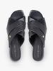 Tommy Hilfiger - Giày Cao Gót Nữ Leather Crossover Strap Heeled Mules