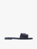 Tommy Hilfiger - Dép Quai Ngang Nữ Leather TH Monogram Strap Mules