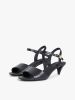 Tommy Hilfiger - Xăng Đan Nữ Leather Open Toe Heeled Sandals