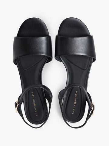 Tommy Hilfiger - Xăng Đan Nữ Leather Open Toe Heeled Sandals