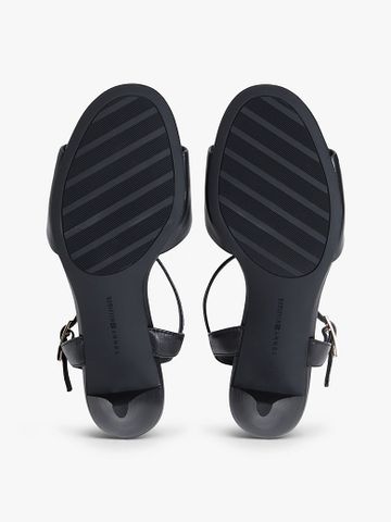 Tommy Hilfiger - Xăng Đan Nữ Leather Open Toe Heeled Sandals