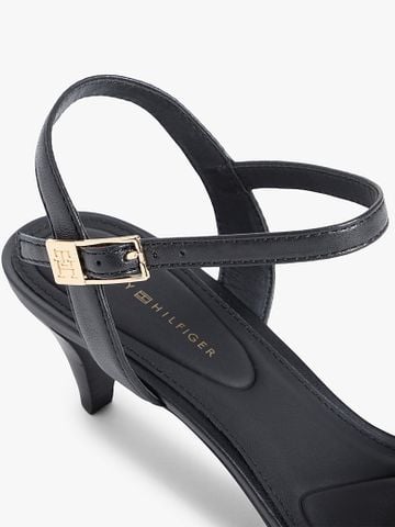 Tommy Hilfiger - Xăng Đan Nữ Leather Open Toe Heeled Sandals