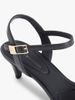 Tommy Hilfiger - Xăng Đan Nữ Leather Open Toe Heeled Sandals