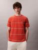Calvin Klein - Áo phông tay ngắn nam Cross Grain Wide Stripe Easy Tee