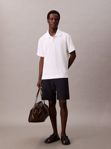 Calvin Klein - Áo polo tay ngắn nam Cotton Blend Pique Classic Polo Shirt