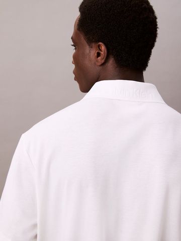 Calvin Klein - Áo polo tay ngắn nam Cotton Blend Pique Classic Polo Shirt
