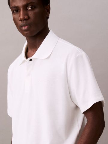 Calvin Klein - Áo polo tay ngắn nam Cotton Blend Pique Classic Polo Shirt