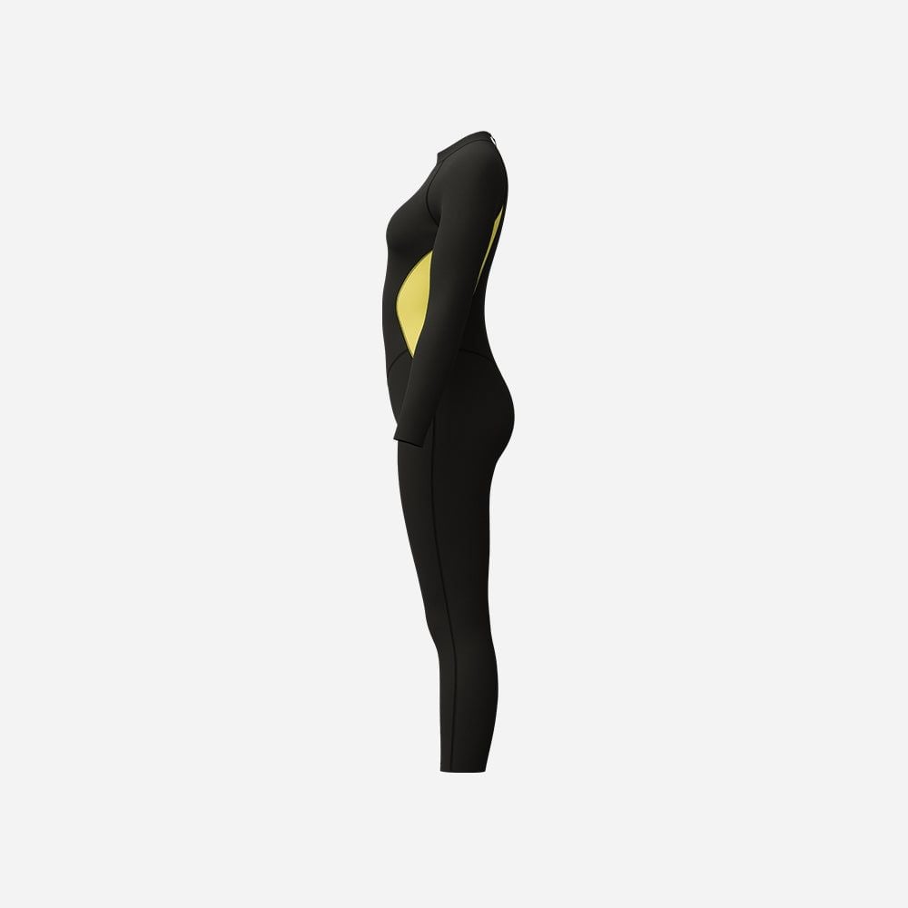 Speedo - Đồ bơi liền mảnh nữ Long Sleeves Panel (Asia Fit) Yellow Legsuit