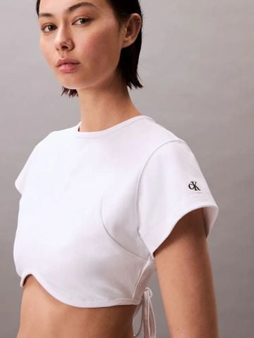 Calvin Klein - Áo thời trang nữ Pride Cropped Boxy Fashion Top Tee - 3