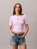 Calvin Klein - Áo phông thời trang nữ CK Logo Modal Stretch Classic Tee