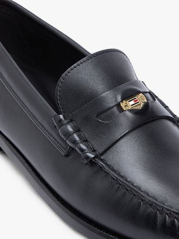 Tommy Hilfiger - Giày Thời Trang Nam Leather Debossed Logo Loafers