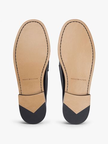 Tommy Hilfiger - Giày Thời Trang Nam Leather Debossed Logo Loafers