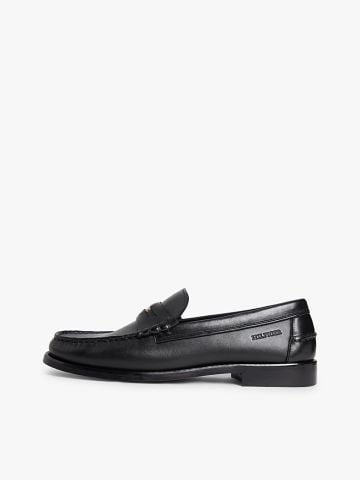 Tommy Hilfiger - Giày Thời Trang Nam Leather Debossed Logo Loafers