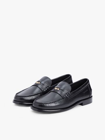Tommy Hilfiger - Giày Thời Trang Nam Leather Debossed Logo Loafers