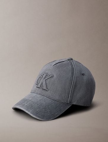 Calvin Klein - Nón Lưỡi Trai Nữ Seasonal Logo Denim Baseball Cap