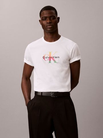Calvin Klein - Áo Thun Tay Ngắn Nam Monogram Pride T-Shirt
