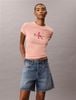 Calvin Klein - Áo Thun Tay Ngắn Nữ Washed Cotton Monogram T-Shirt
