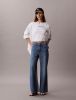 Calvin Klein - Áo Thun Tay Ngắn Nữ Contour Rib Logo Cropped Tee