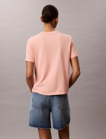 Calvin Klein - Áo Thun Tay Ngắn Nữ Washed Cotton Monogram T-Shirt