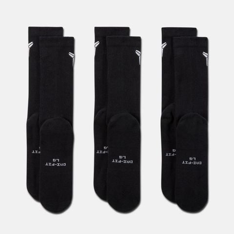 Nike - Vớ Cổ Cao Thể Thao Unisex Everyday Elevated 'Kobe' Crew Socks (3 Pairs) - 2