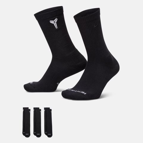 Nike - Vớ Cổ Cao Thể Thao Unisex Everyday Elevated 'Kobe' Crew Socks (3 Pairs)