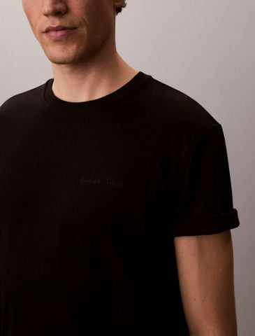 Calvin Klein - Áo Thun Tay Ngắn Nam Interlock Script Graphic T-Shirt