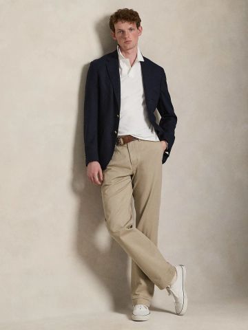 Ralph Lauren - Áo Thun Có Cổ Nam Custom Slim Fit Mesh Polo Shirt