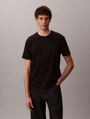 Calvin Klein - Áo Thun Tay Ngắn Nam Interlock Script Graphic T-Shirt