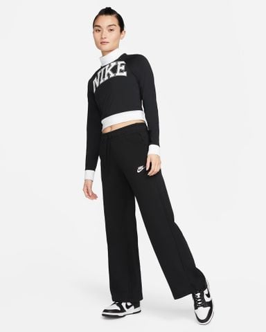Nike - Quần dài thể thao Nữ Sportswear Club Fleece Women's Mid-Rise Wide-Leg Tracksuit Bottoms - 2
