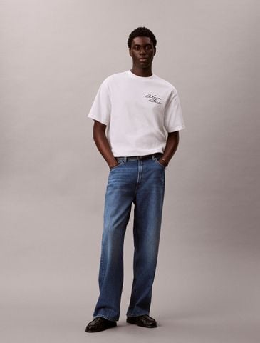 Calvin Klein - Áo Thun Tay Ngắn Nam Relaxed Script Logo T-Shirt