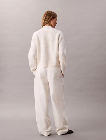Calvin Klein - Quần Vải Nữ Cotton Belted Pants