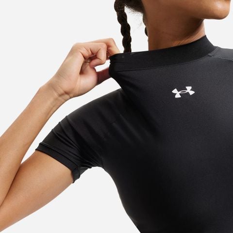 Under Armour - Áo Tay Ngắn Thể Thao Nữ Heatgear Crop Mock SS