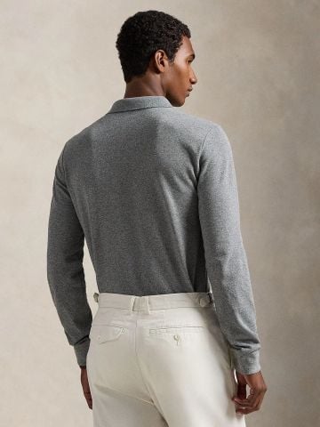 Ralph Lauren - Áo Thun Có Cổ Nam Custom Slim Fit Mesh Polo Shirt