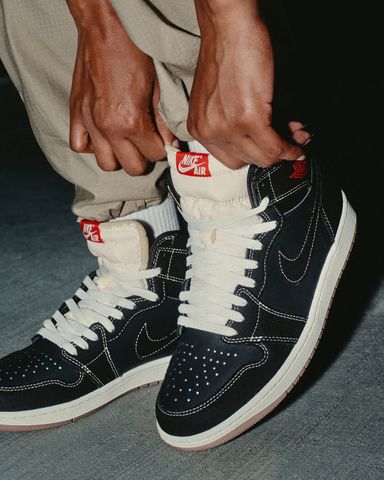 Nike - Giày Thời Trang Cổ Cao Nam Air Jordan 1 Retro High OG Flight Club Black and Sail