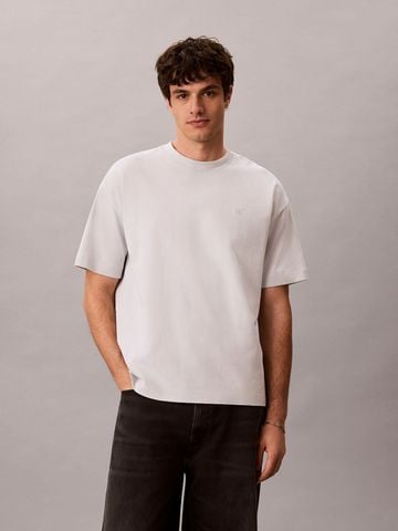 Calvin Klein - Áo Thun Tay Ngắn Nam Oversized Emboss Monologo